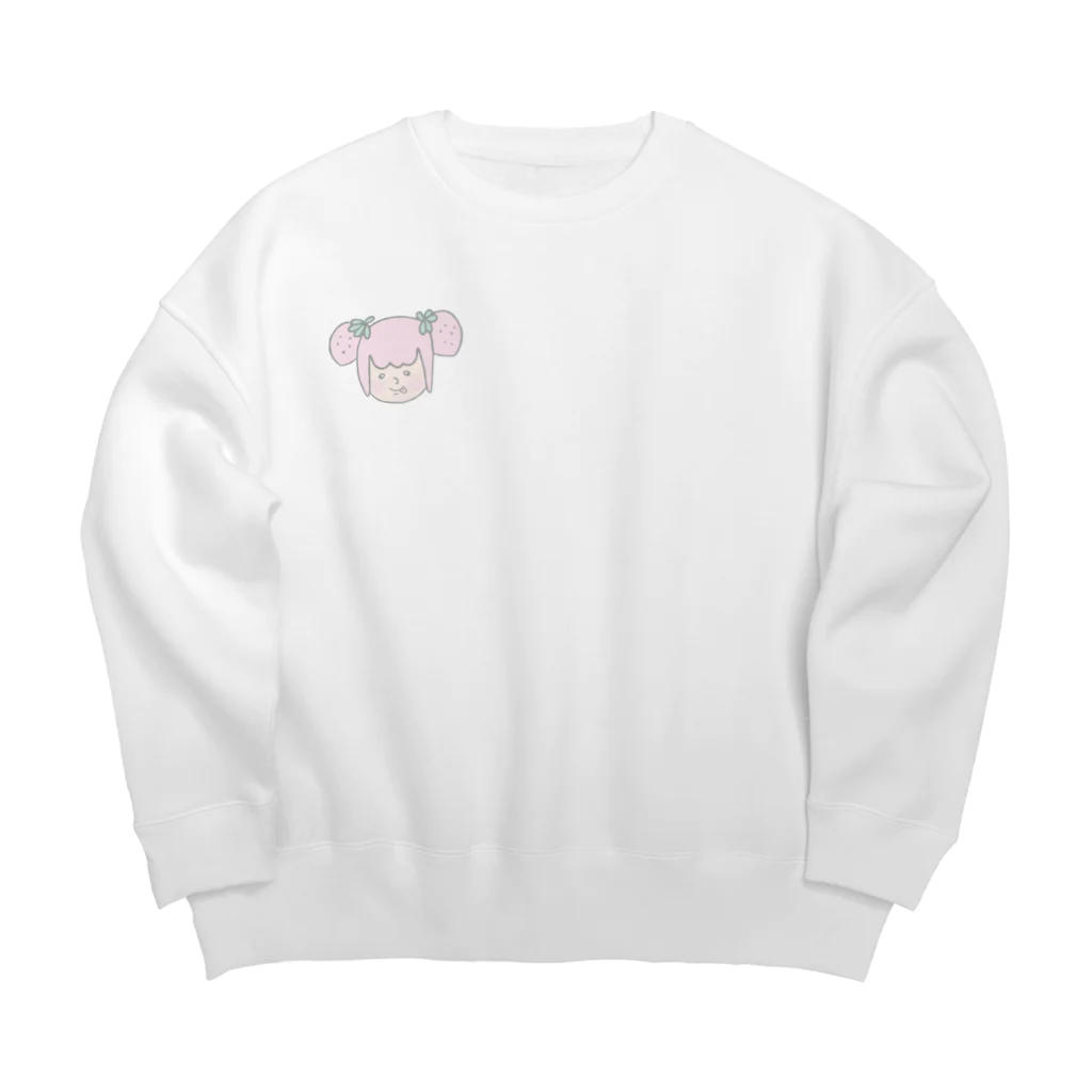 びーんずしょっぷのみるきー Big Crew Neck Sweatshirt