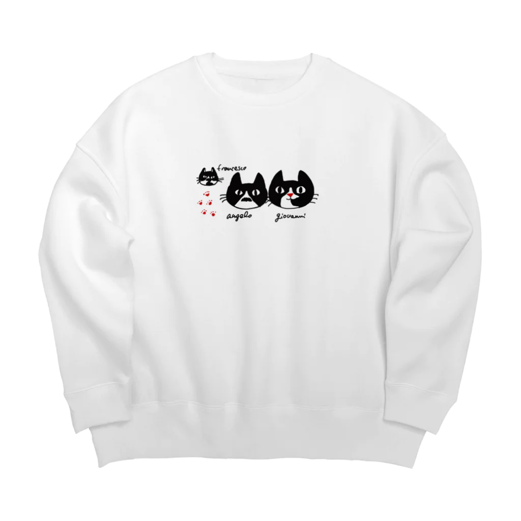 ねこの手工房mayuzouのねこの手工房スタッフさん Big Crew Neck Sweatshirt