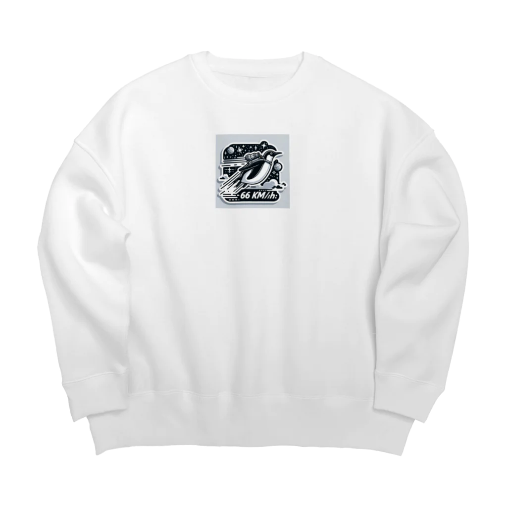 Emperor's FlightのFlying_penguin05 Big Crew Neck Sweatshirt