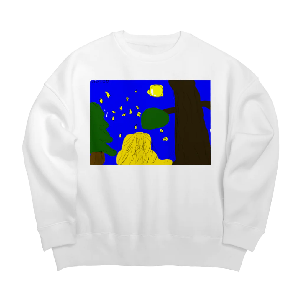 nijiiromartのそうげん Big Crew Neck Sweatshirt