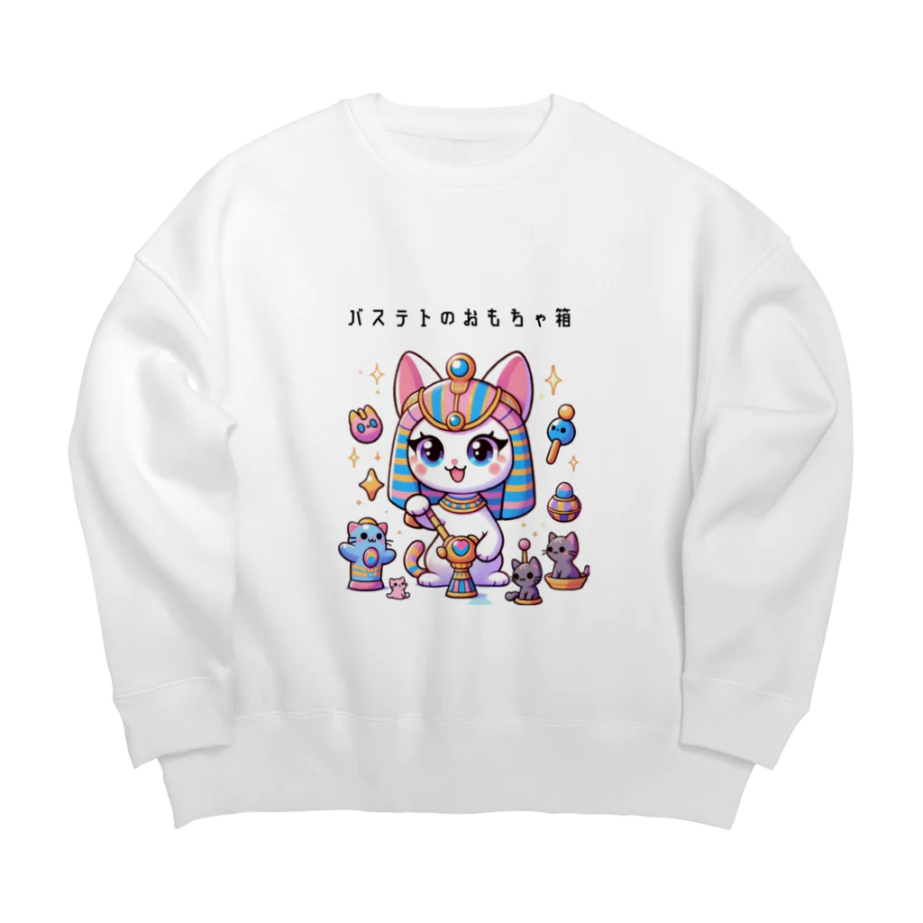 ビーナスキュートちゃんの神猫の遊び時間 Big Crew Neck Sweatshirt