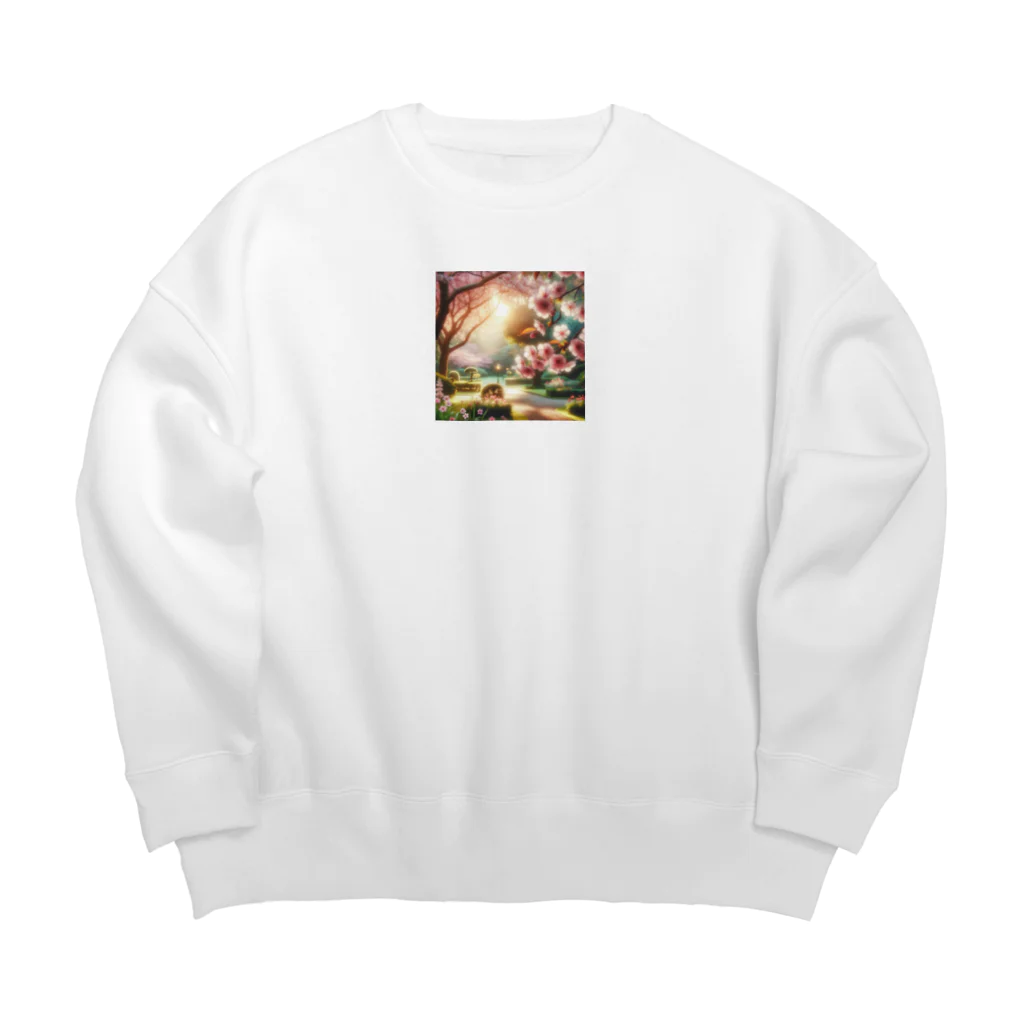 shigetomeのチェリーブロッサム Big Crew Neck Sweatshirt