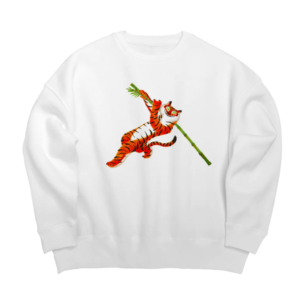 segasworksの功夫のトラちゃん（酔棍） Big Crew Neck Sweatshirt