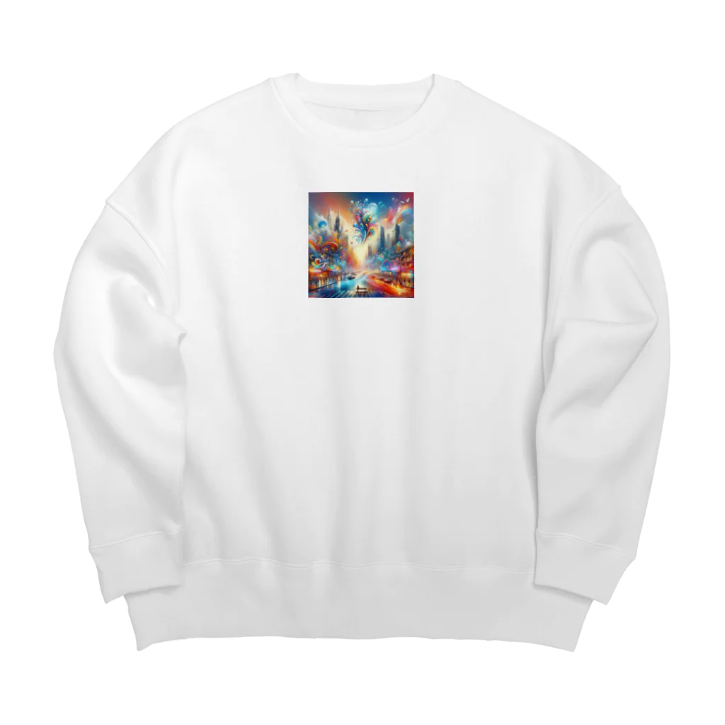 shigetomeのビビッド・ヴァレンシア Big Crew Neck Sweatshirt