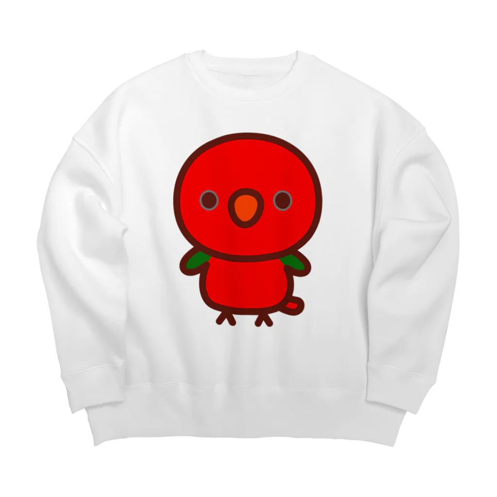 いんこ屋堂のショウジョウインコ Big Crew Neck Sweatshirt