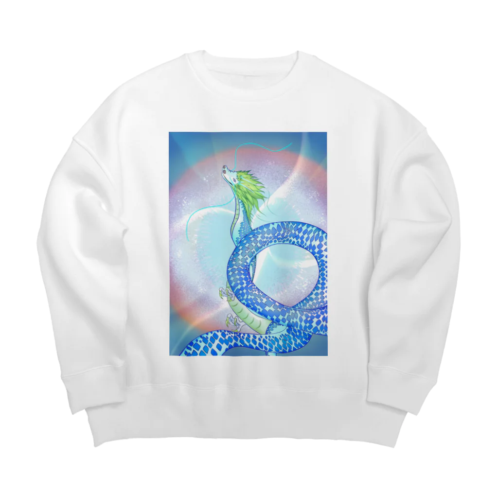 Divina AmoR-ART-の青龍 Big Crew Neck Sweatshirt