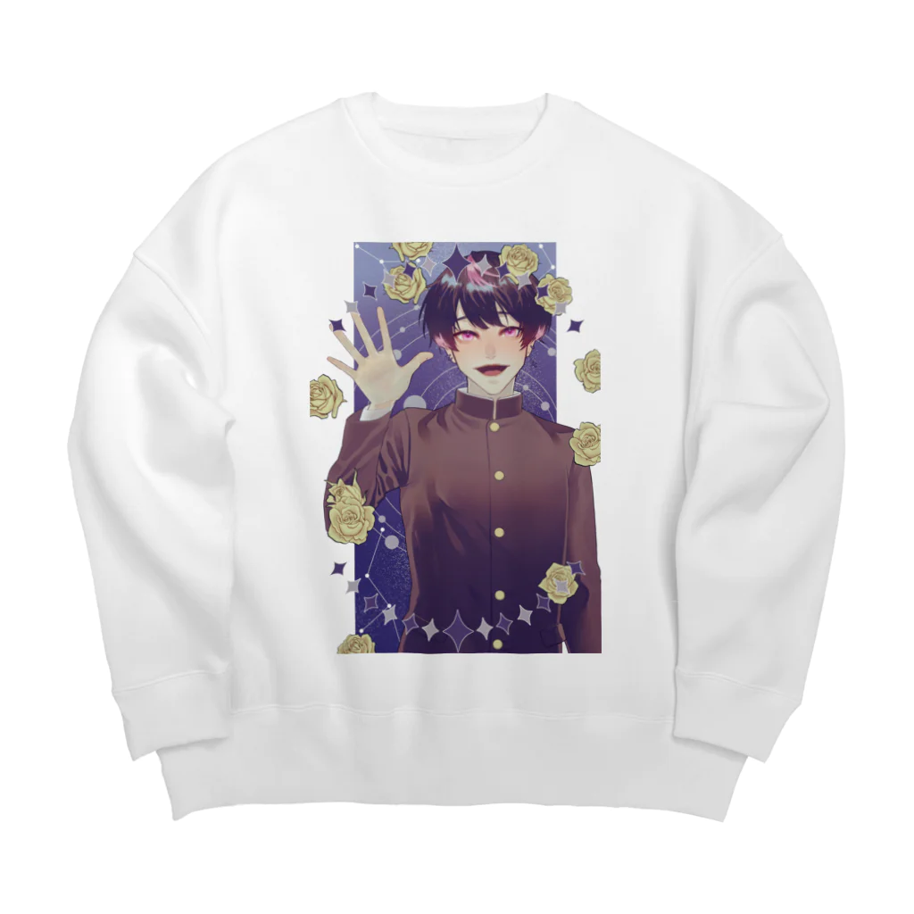 愛薔 理玖のはろぴー愛薔 理玖 Big Crew Neck Sweatshirt