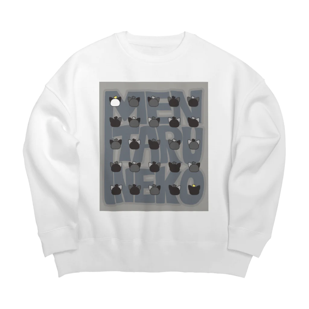 かなめ屋の5525のメンたるねこ Big Crew Neck Sweatshirt