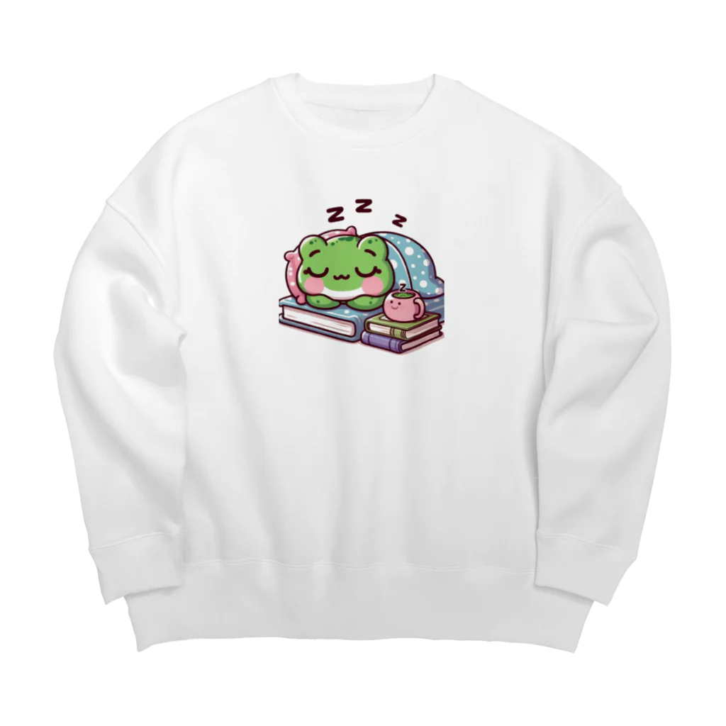Shiba_IncのSleeping frogs(熟睡する蛙) Big Crew Neck Sweatshirt