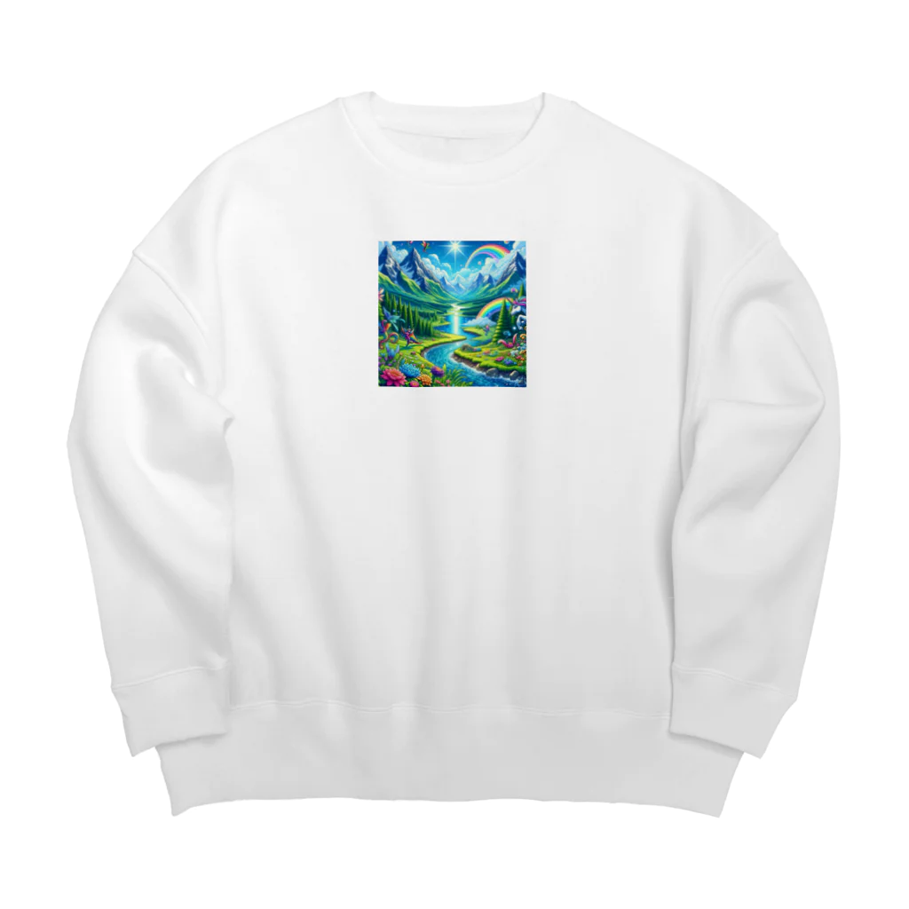 タマちゃんの秘密の妖精の谷 Big Crew Neck Sweatshirt