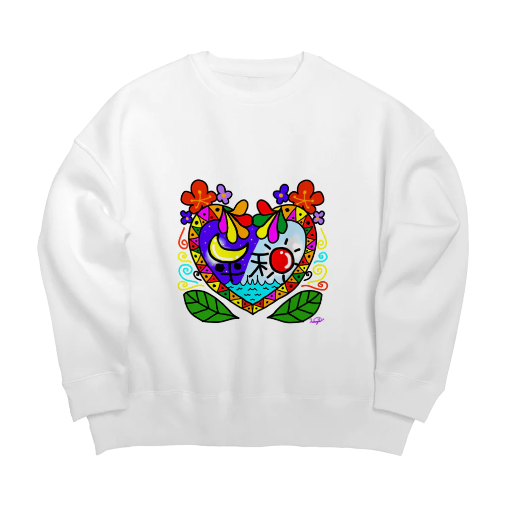 hatoyuのEのHei和 Big Crew Neck Sweatshirt