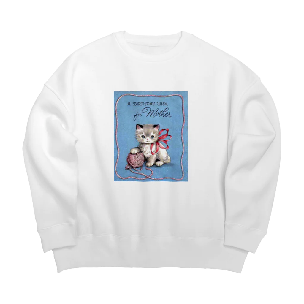 ChioChioのantique cat Big Crew Neck Sweatshirt