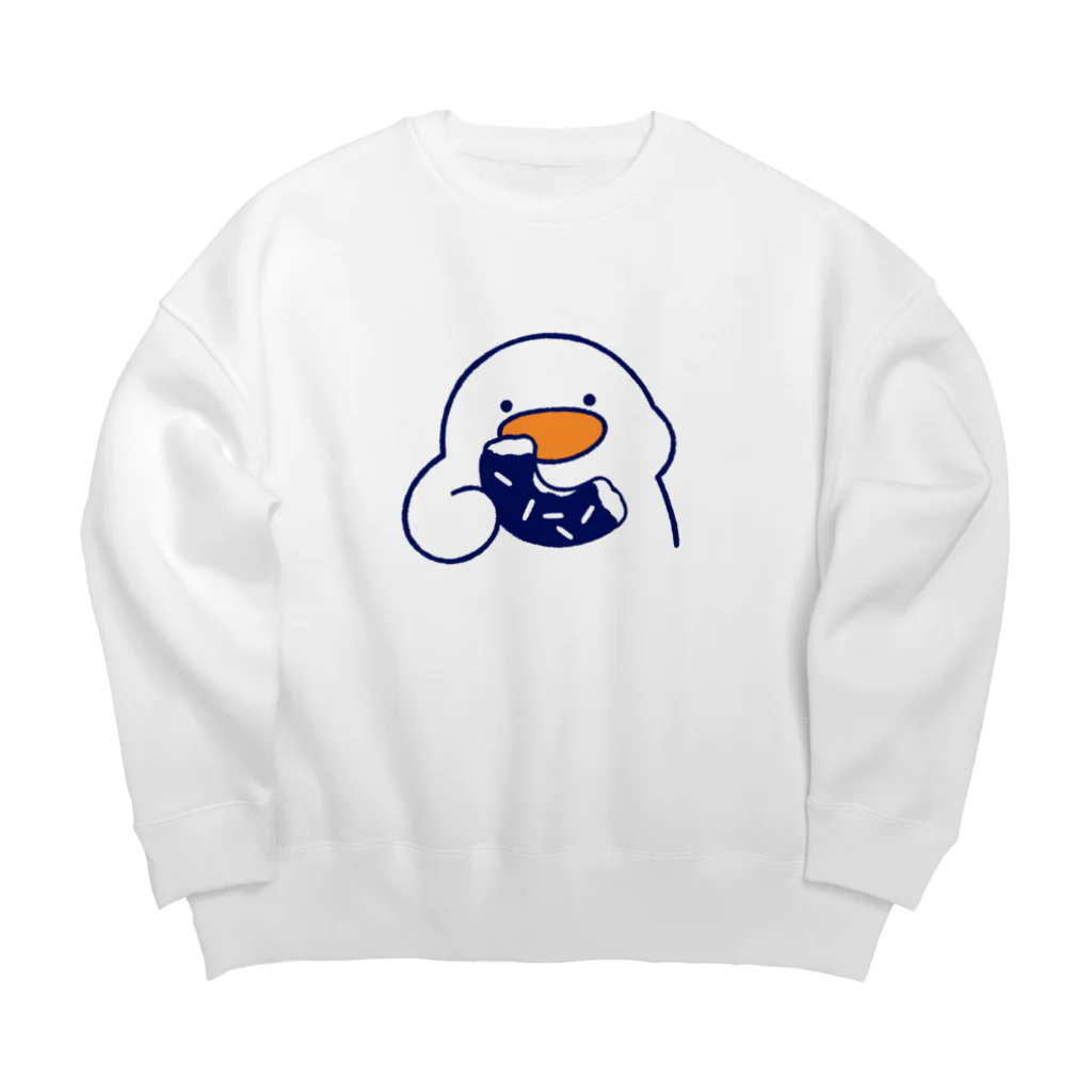 ホンダマイのドーナツ食べるあひるちゃん Big Crew Neck Sweatshirt