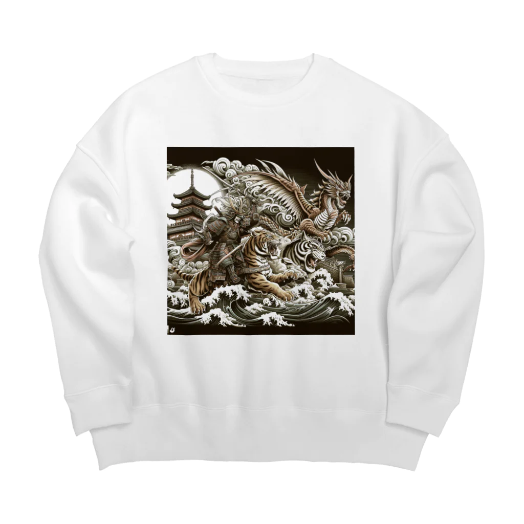 Moichi Designs Shop-2023の龍虎双舞 Big Crew Neck Sweatshirt