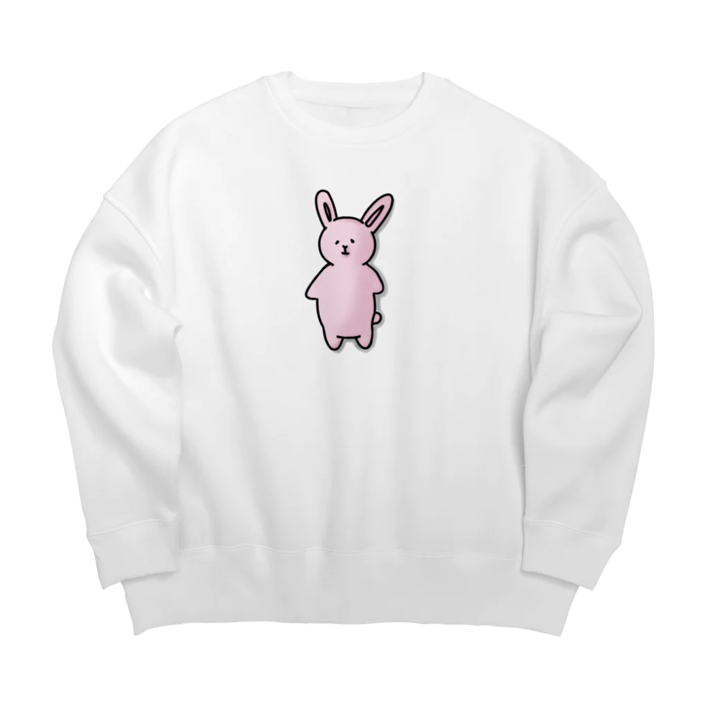 みつまめこshopのポテっとうさぎ Big Crew Neck Sweatshirt