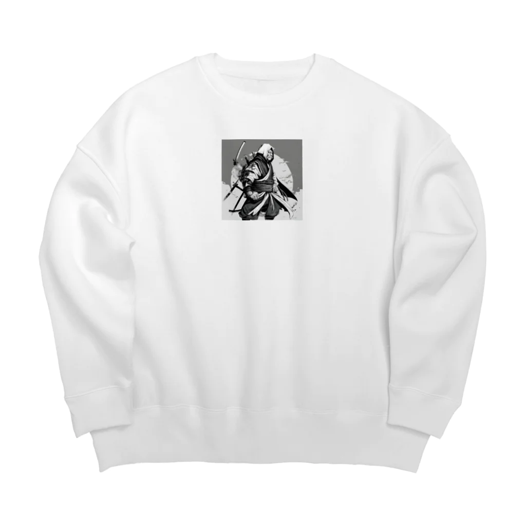 にんにんにんじゃのベテラン忍者のグッズ Big Crew Neck Sweatshirt