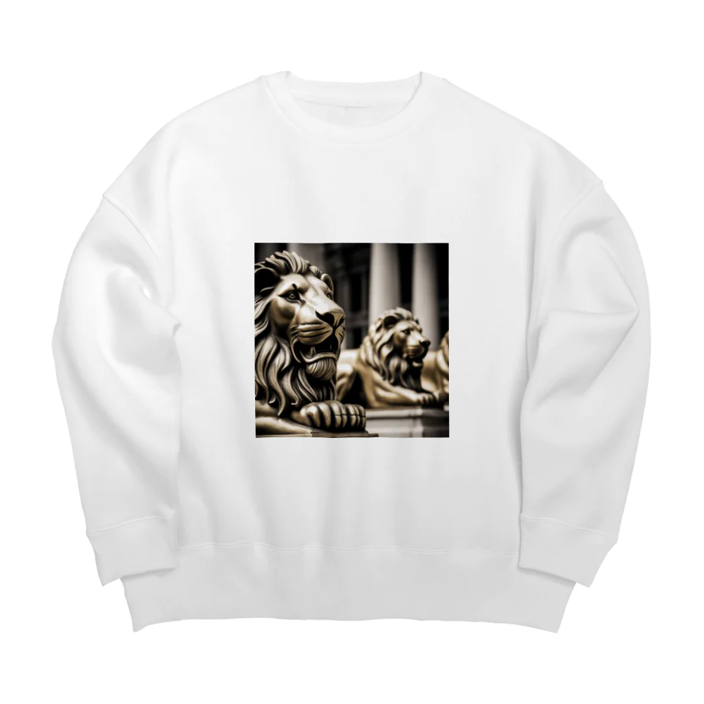 ごった煮　≪シフト制クリエイター集団≫の鎮座する金獅子 Big Crew Neck Sweatshirt