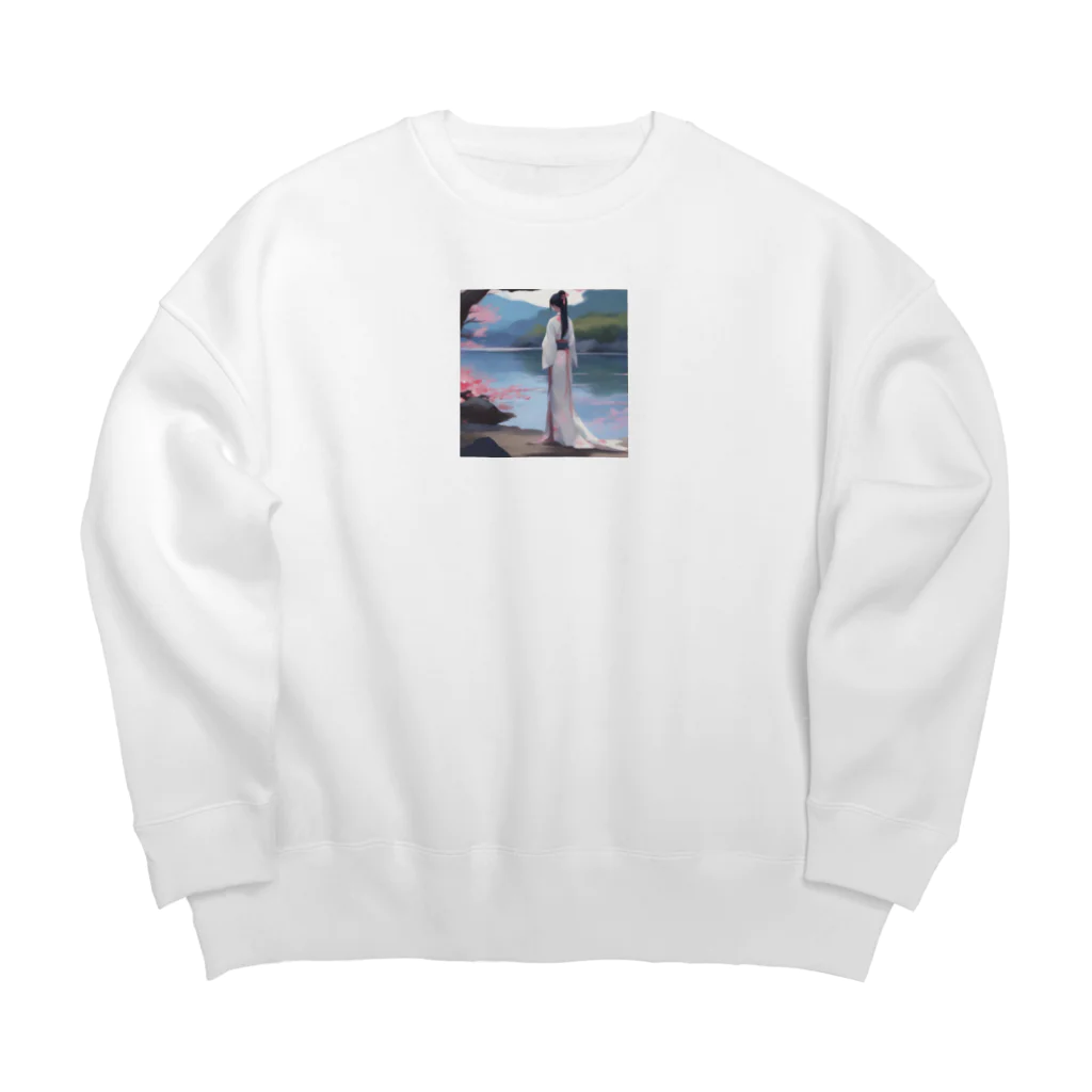 uchakyumaの美女2 Big Crew Neck Sweatshirt