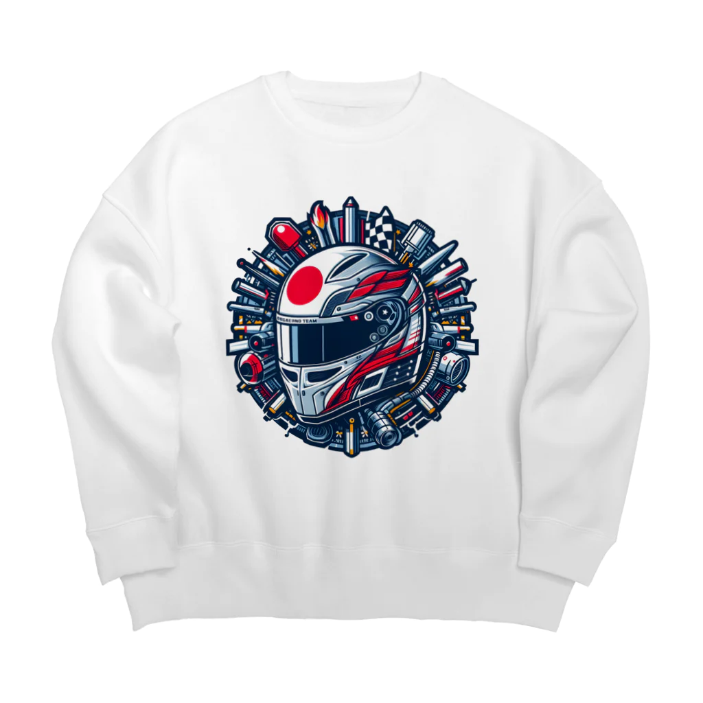 Moichi Designs Shop-2023のJAPANメカニック Big Crew Neck Sweatshirt