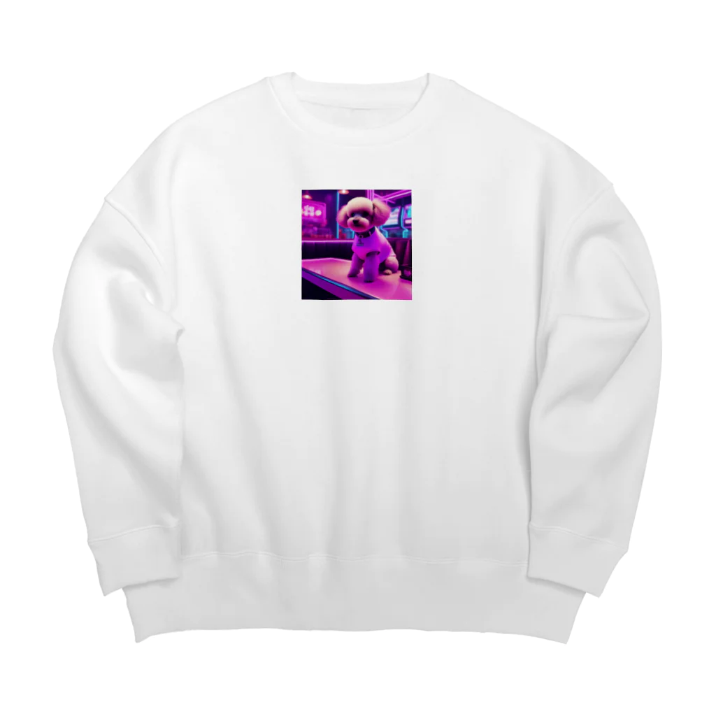 suna-sanの私がトイプードル界の看板娘！ Big Crew Neck Sweatshirt