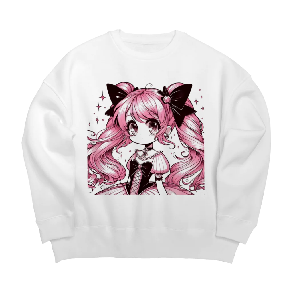 むこうのくにの魔法少女 Big Crew Neck Sweatshirt