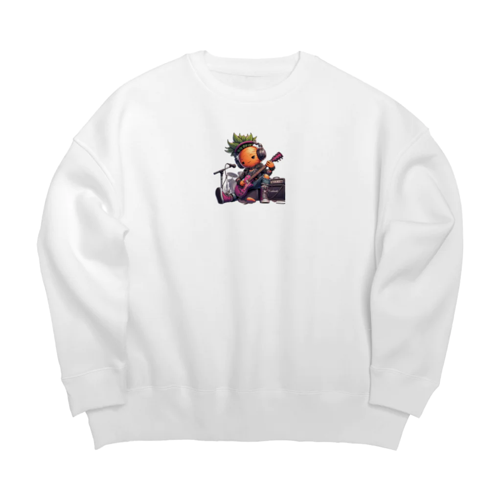 おふざけのロック人参 Big Crew Neck Sweatshirt