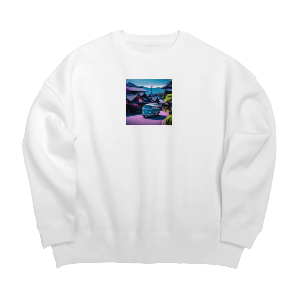 ta95の五箇山合掌造り集落（岐阜県）を旅するワーゲンバス Big Crew Neck Sweatshirt