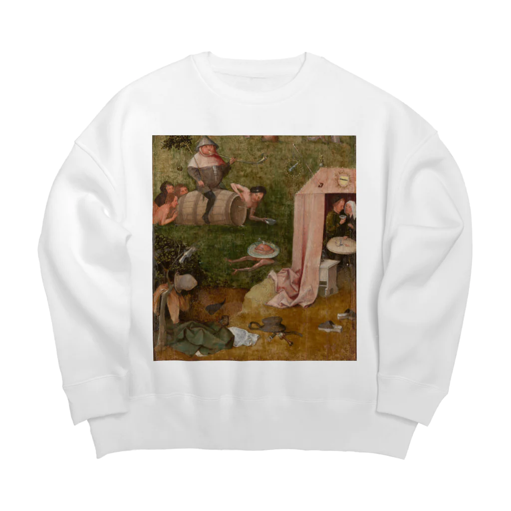 世界美術商店の大食と快楽の寓意 / Allegory of Intemperance Big Crew Neck Sweatshirt