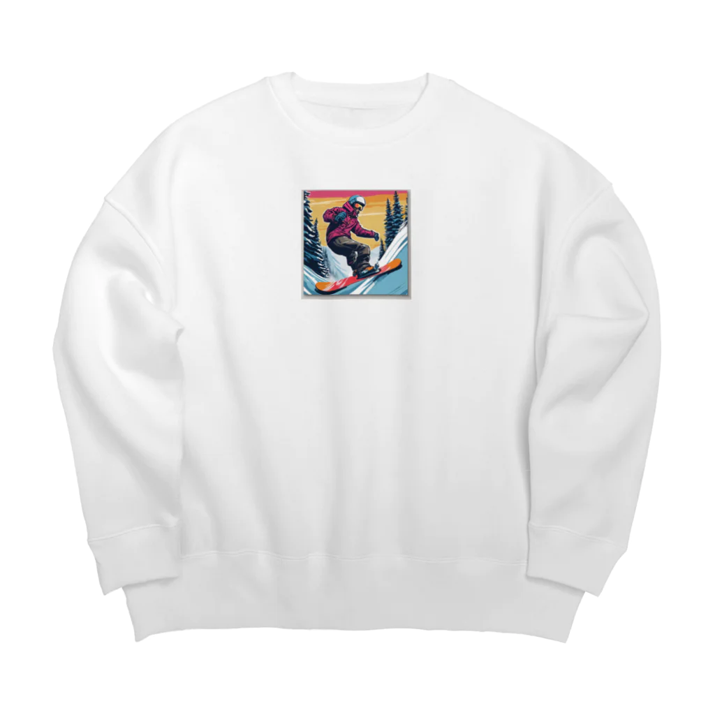 crazykoのスノーボーダー Big Crew Neck Sweatshirt