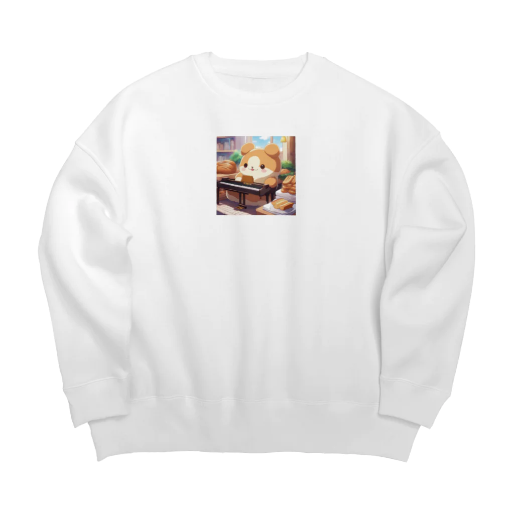 星パンダショップのぱんくまちゃん Big Crew Neck Sweatshirt