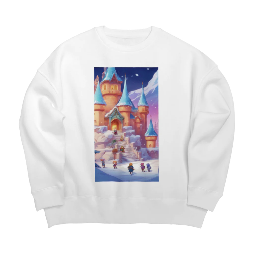 itigodaの雪の王国 Big Crew Neck Sweatshirt