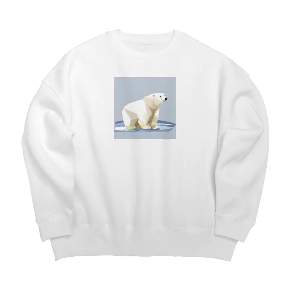 Akihakuのローポリしろくまくん Big Crew Neck Sweatshirt