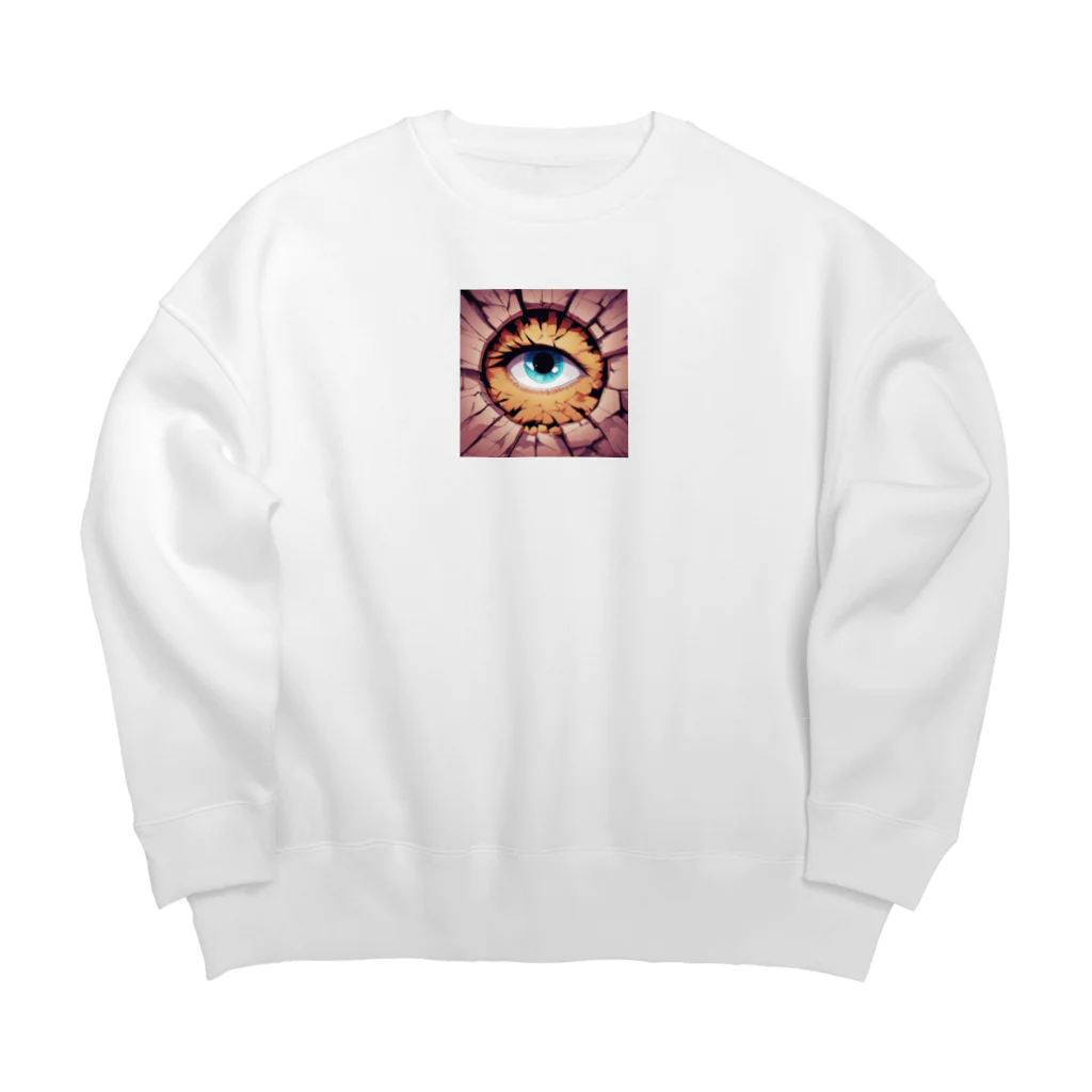 zetubouの覗く眼 Big Crew Neck Sweatshirt