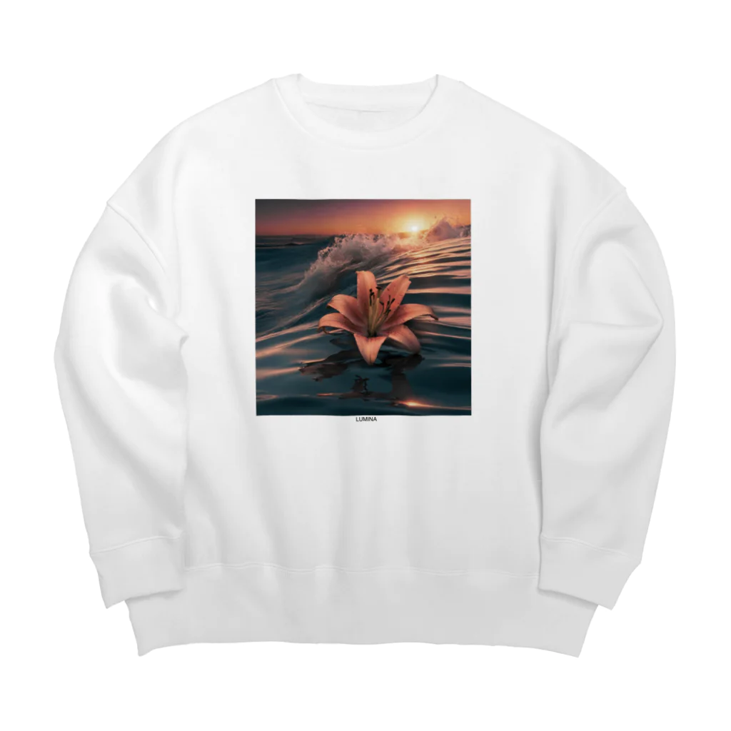 Luminaの百合の魂 Big Crew Neck Sweatshirt