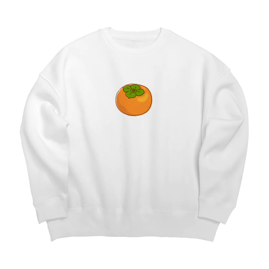 kudamono_fruits0730のかき Big Crew Neck Sweatshirt