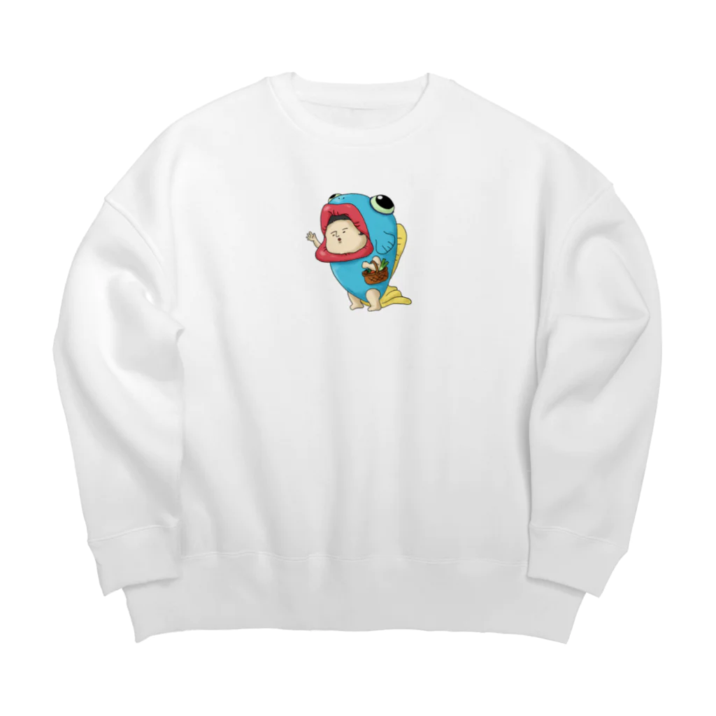 貞子やでのぎょっ！ Big Crew Neck Sweatshirt