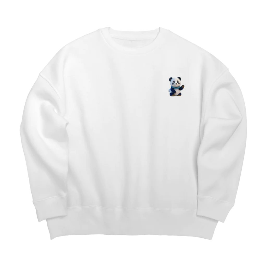 ぱんだまんの防寒パンダ Big Crew Neck Sweatshirt