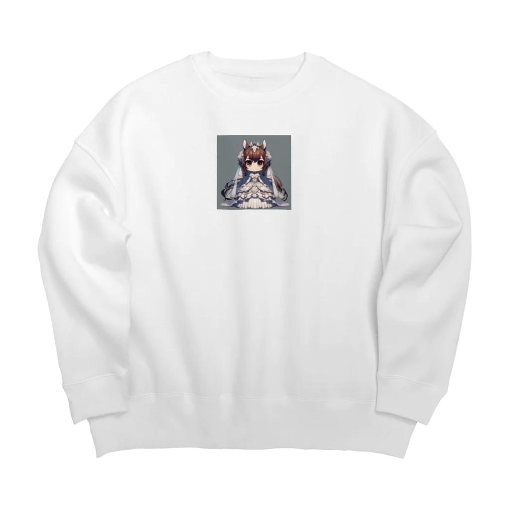 干支シティの午の花嫁 Big Crew Neck Sweatshirt