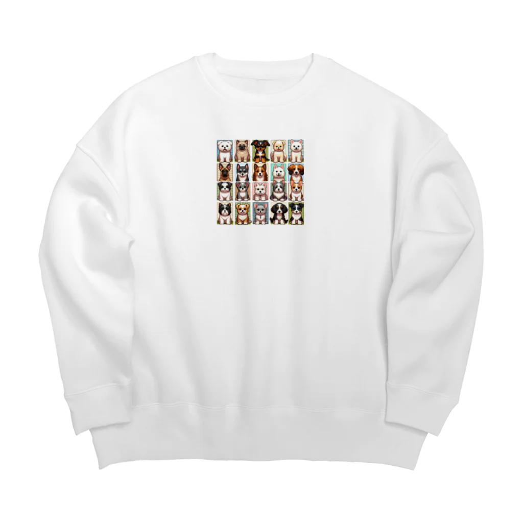 タマちゃんのいろいろな犬達1 Big Crew Neck Sweatshirt