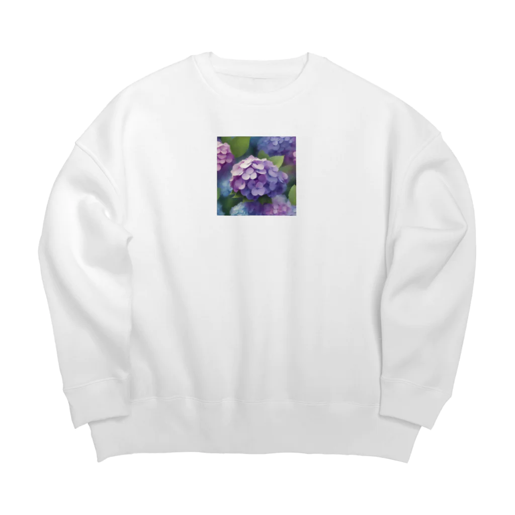 jmdapuwmdのあじさい Big Crew Neck Sweatshirt