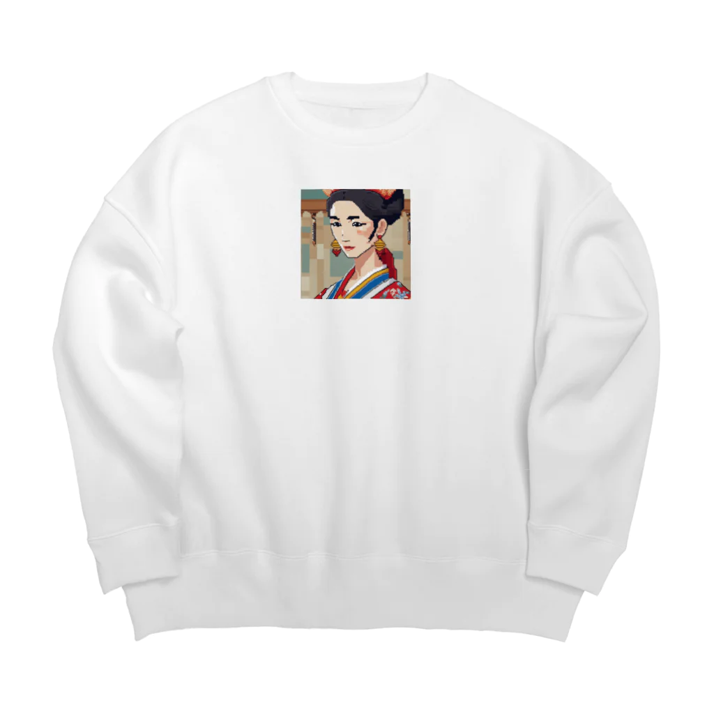 クロスクリエイティブの琉球伝説の美女 Big Crew Neck Sweatshirt