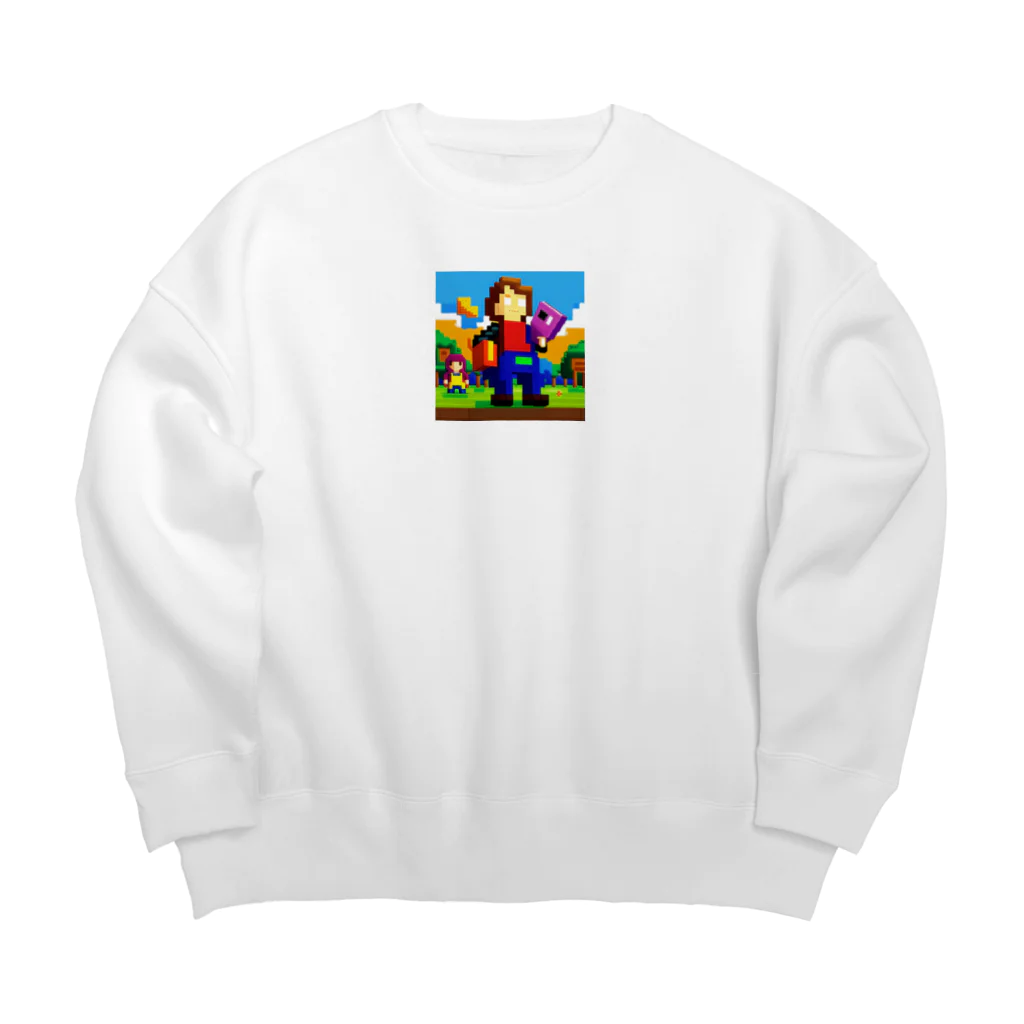 ローグダヨの家のドット君冒険の始まり Big Crew Neck Sweatshirt