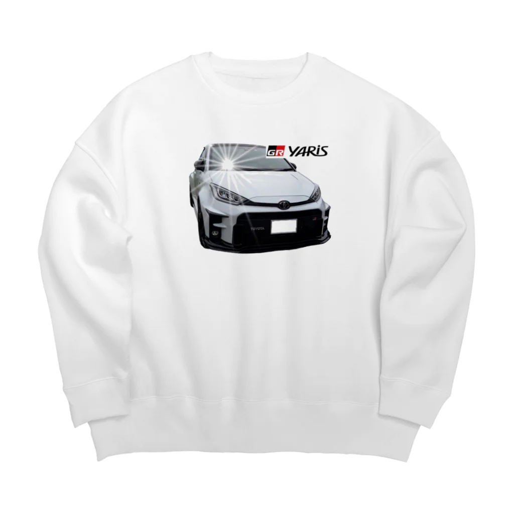 GRヤリスプリントグッズのTOYOTA 　GRヤリスのプリントグッズ Big Crew Neck Sweatshirt