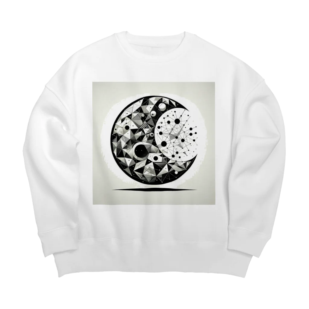 BochiBoochi-walkerのジオメトリーA9 Big Crew Neck Sweatshirt