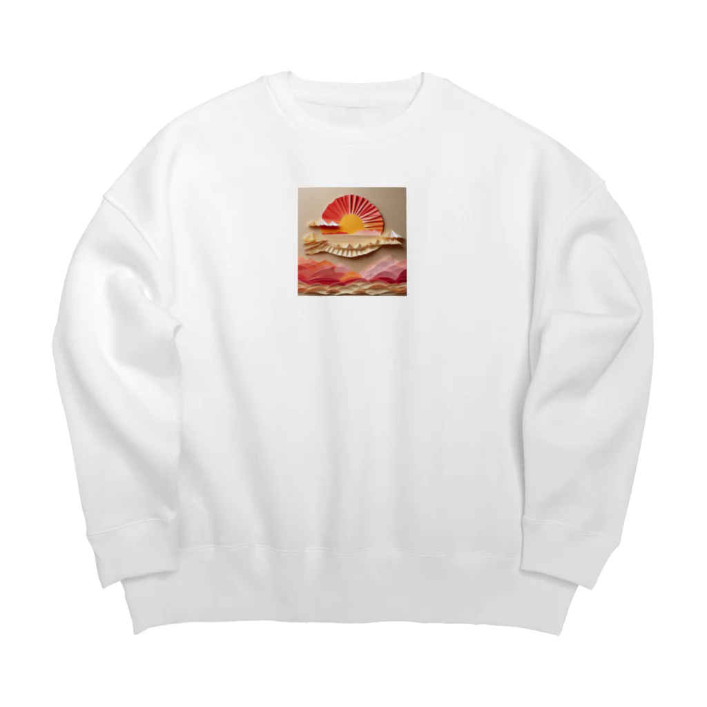 クロスクリエイティブの美ら島のサンライズ Big Crew Neck Sweatshirt