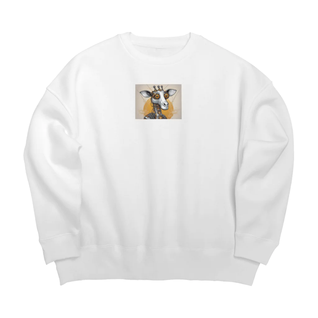 roboaniのロボット×キリン　２ Big Crew Neck Sweatshirt