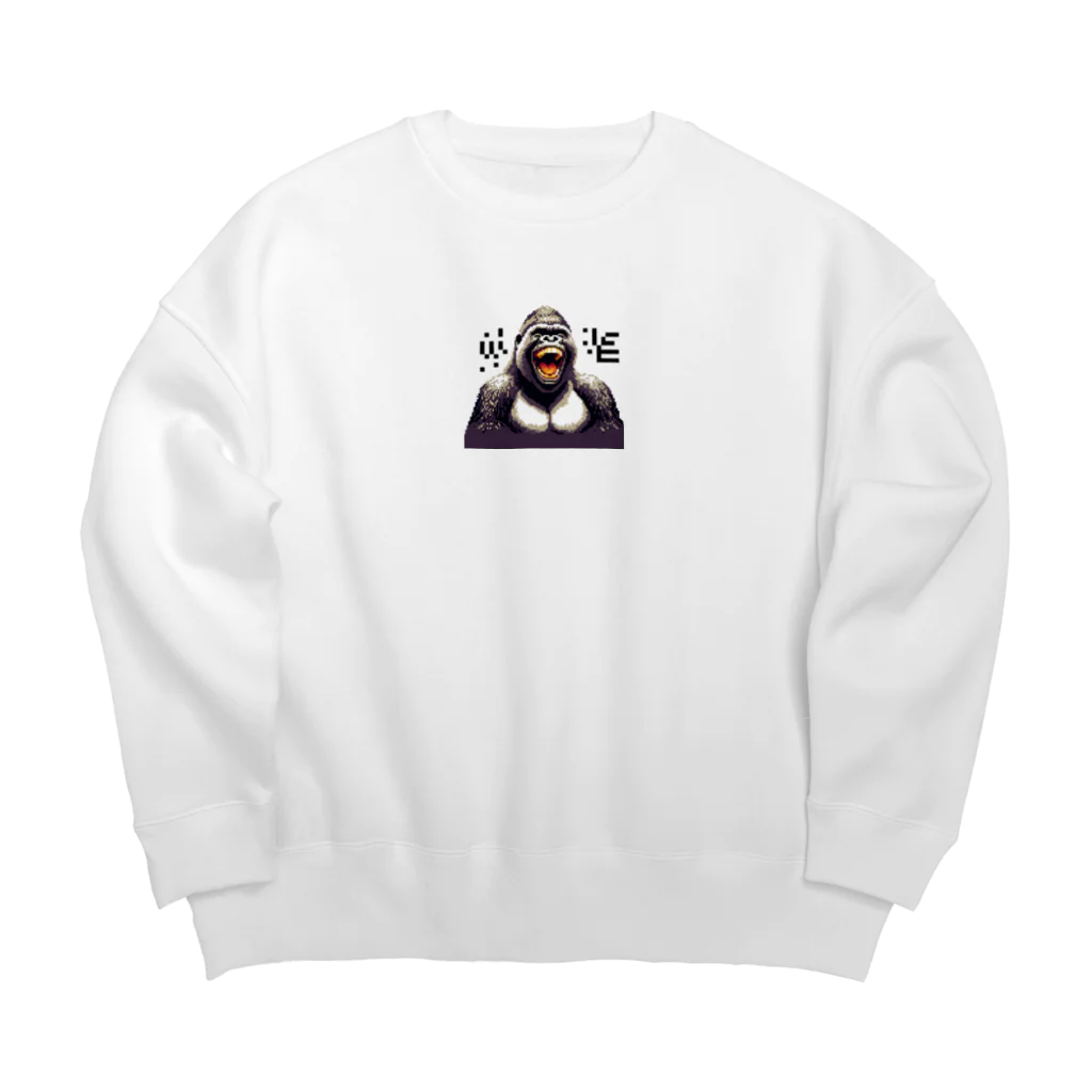 kazuminLANのゴリラ笑う🦍！ Big Crew Neck Sweatshirt