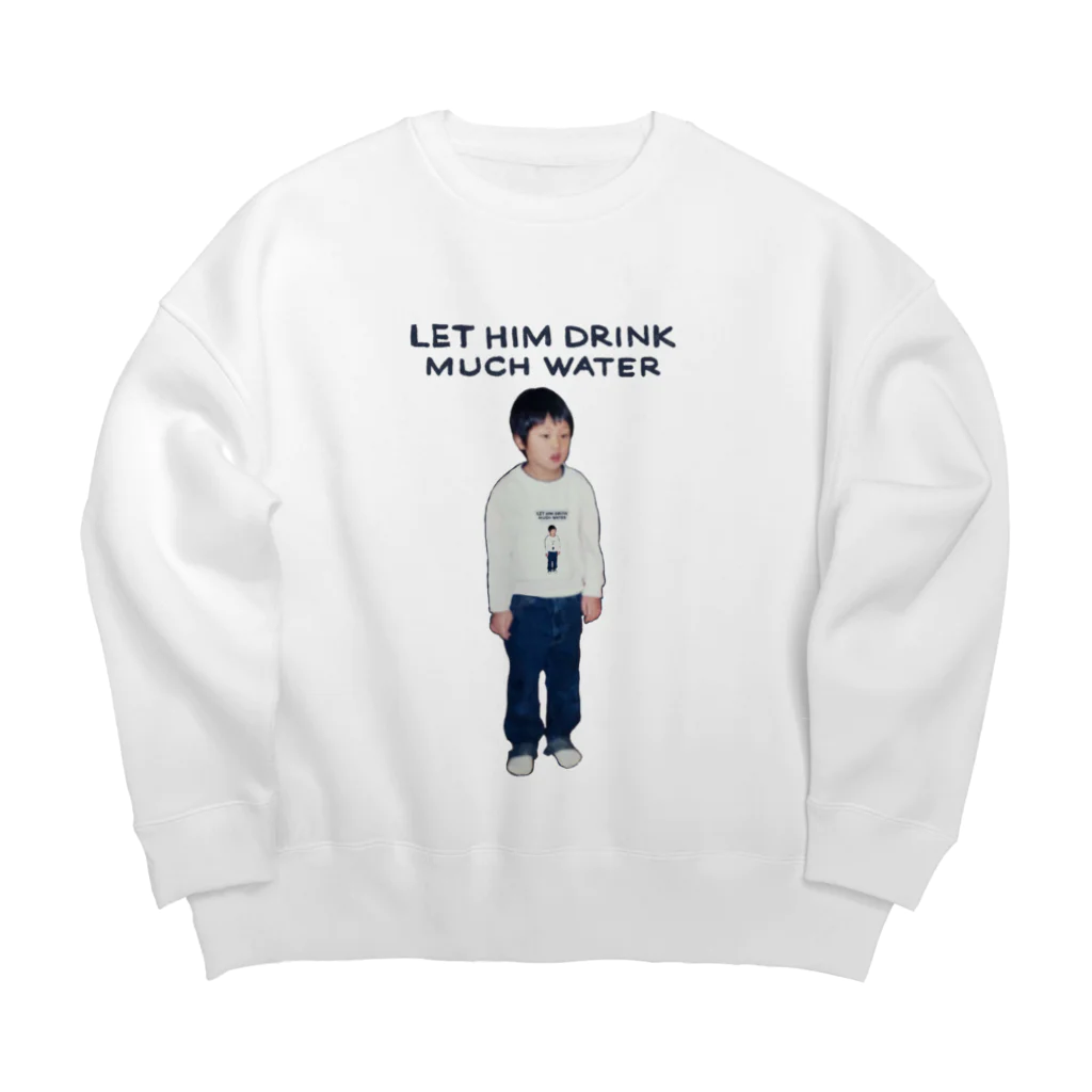 polandの喉が渇いた少年 Big Crew Neck Sweatshirt