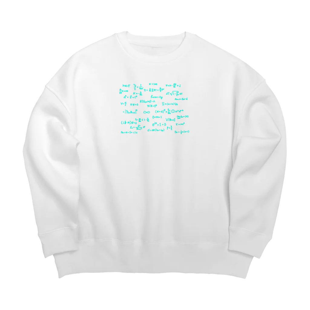 popppnの物理の数式 Big Crew Neck Sweatshirt