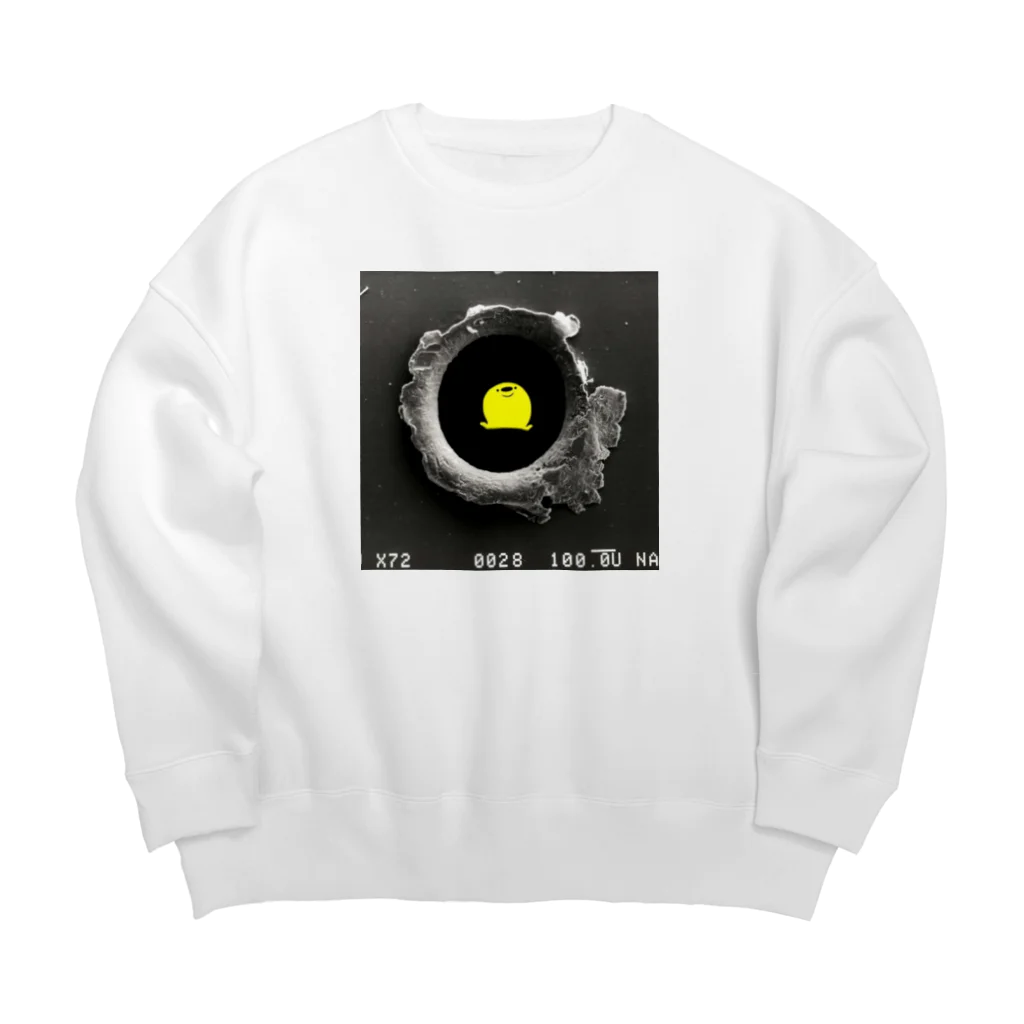 羽田ベースの弾痕deぽんぢ君 Big Crew Neck Sweatshirt